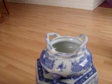 Chinese Blue White Dragon Censer