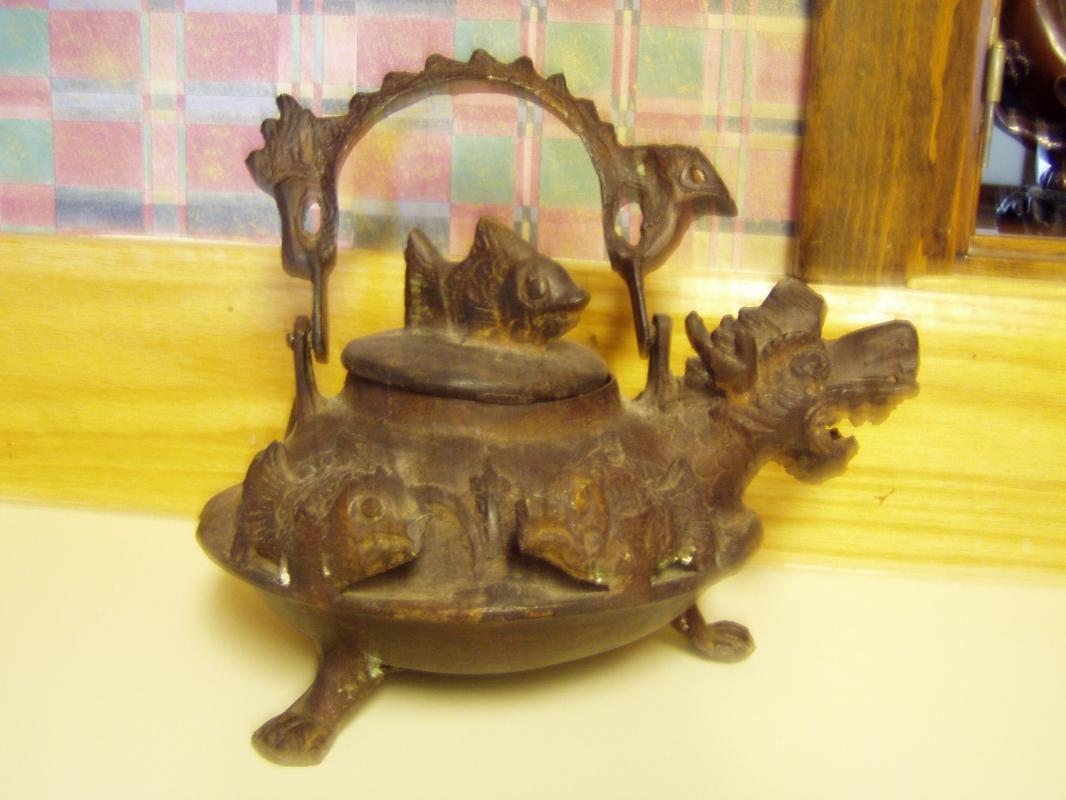 Old Japanese Bronze Teapot