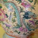 Chinese Double Vase with Dragon