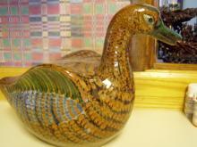 Beautiful Old Japanese Russet Pottery Duck or Goose?