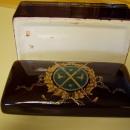Chinese Porcelain Box with a Golfing motif