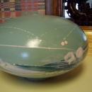 Old Japanese Studio Vase in Mint Green