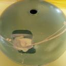 Old Japanese Studio Vase in Mint Green