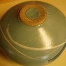 Old Japanese Studio Vase in Mint Green