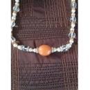 Vintage Crystal Beaded and Bakelite Necklace