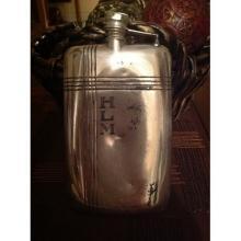 Antique Sterling Silver Flask made by Apollo Silver Co.