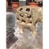 A Very Uniquely Carved Green Jade Large Elephant Figure