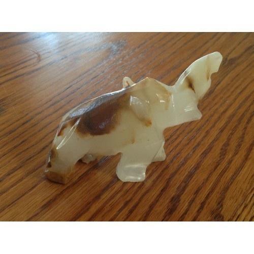 Carved Onyx Elephant