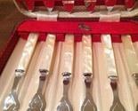 ****MUST SEE**** Vintage Fork and Knife Set With Handles Made of Shell