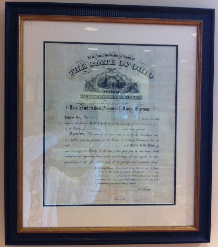 Governor Rutherford B. Hayes Appointment