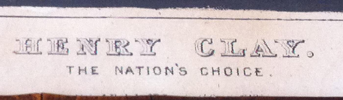 Engraving of Henry Clay