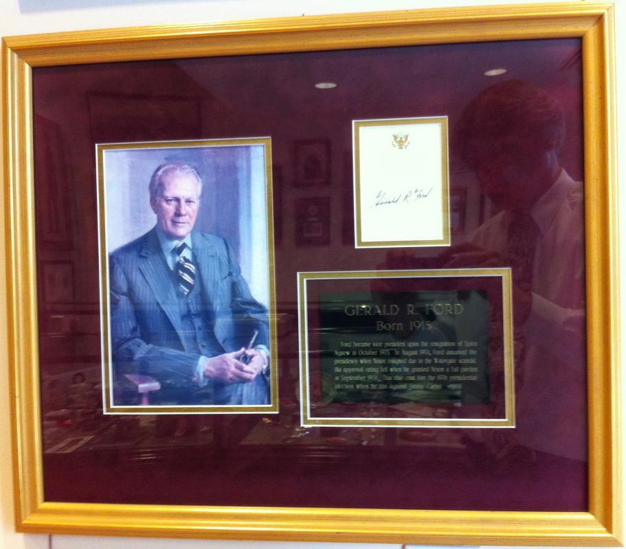 Gerald Ford Signed Bookplate