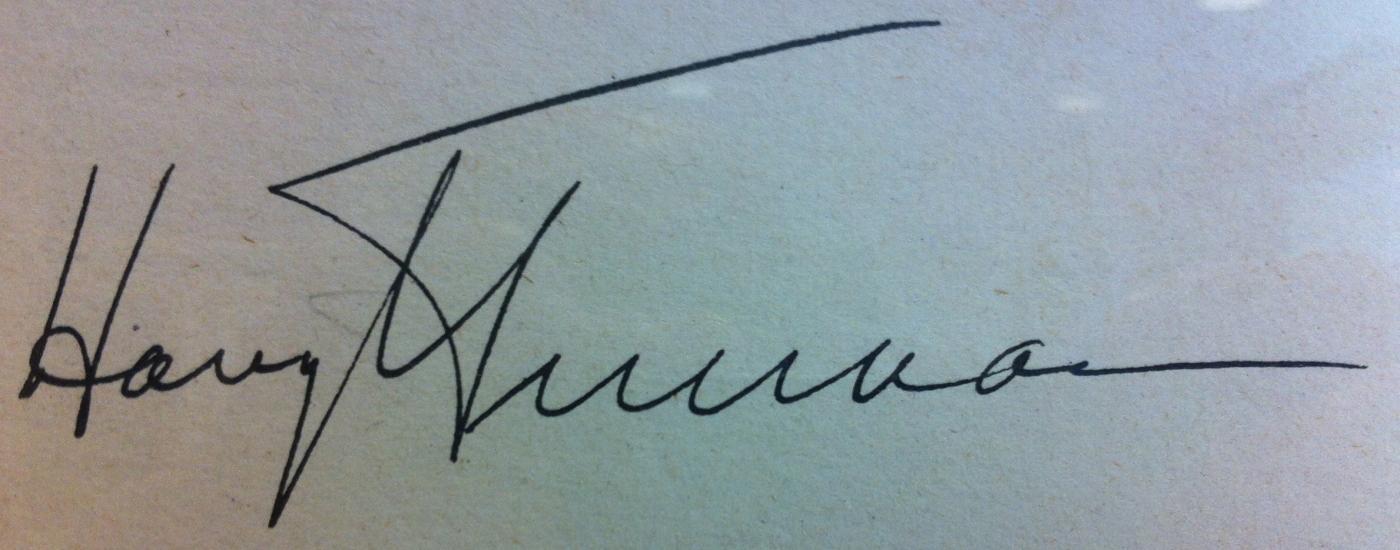Portrait of President Harry S Truman