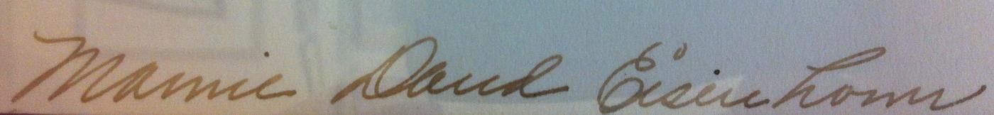 Signature of Mamie Eisenhower
