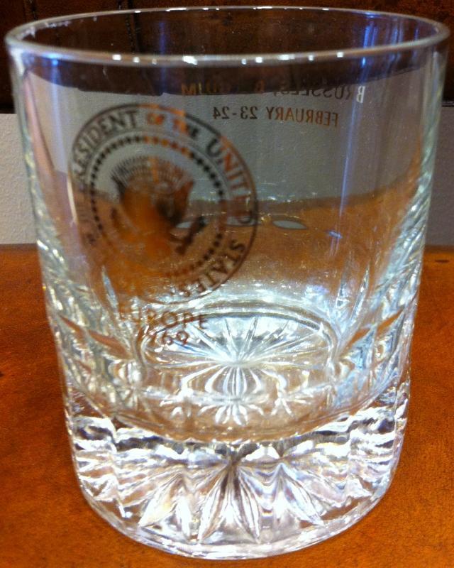 Presidential Official Delegation 'Rocks' Glass