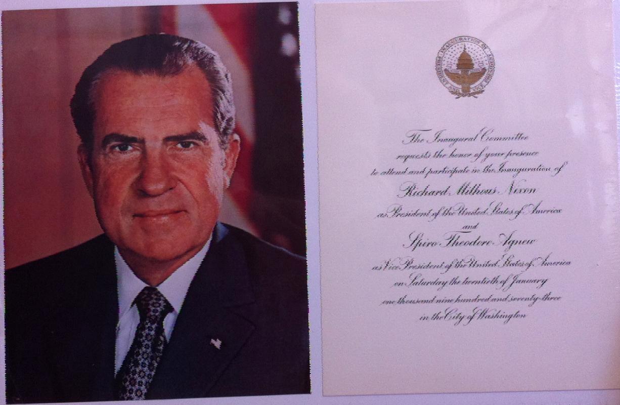 Richard M. Nixon Inaugural Invitation 1973