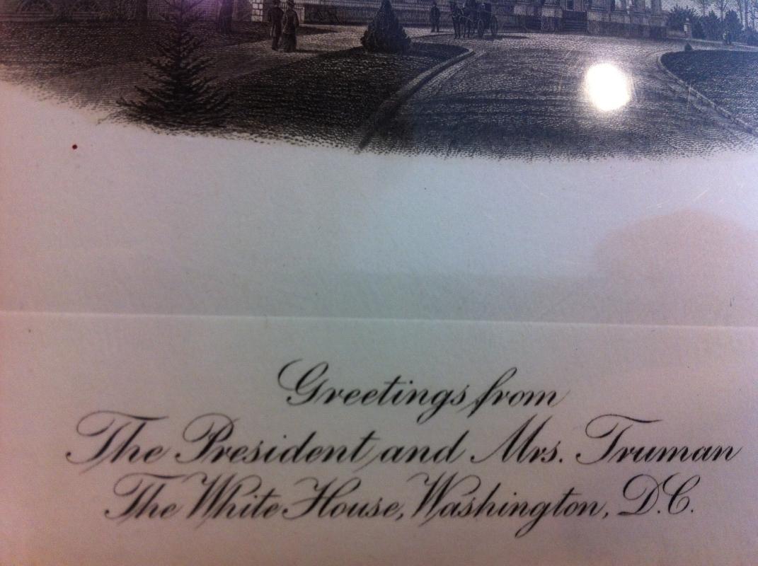 Truman White House Greetings