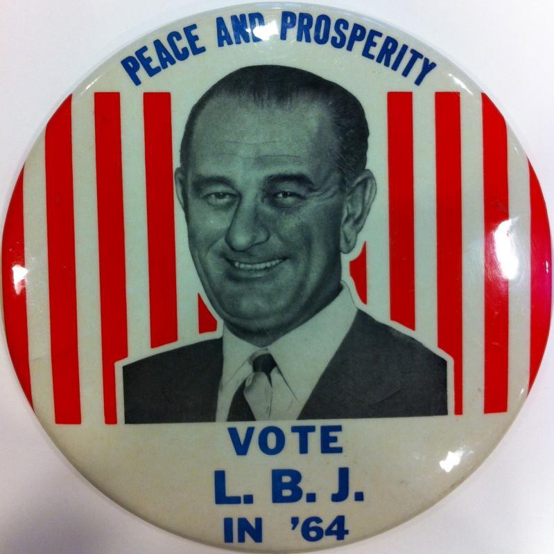 Lyndon B Johnson Campaign Button