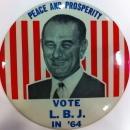 Lyndon B Johnson Campaign Button