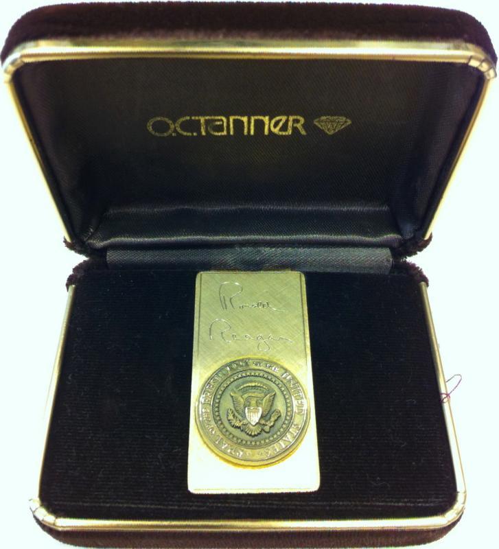 Ronald Reagan Official Gold Money Clip