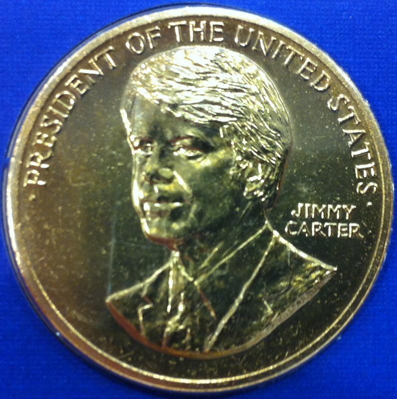 President Jimmy Carter Birthday Coin and Stamp