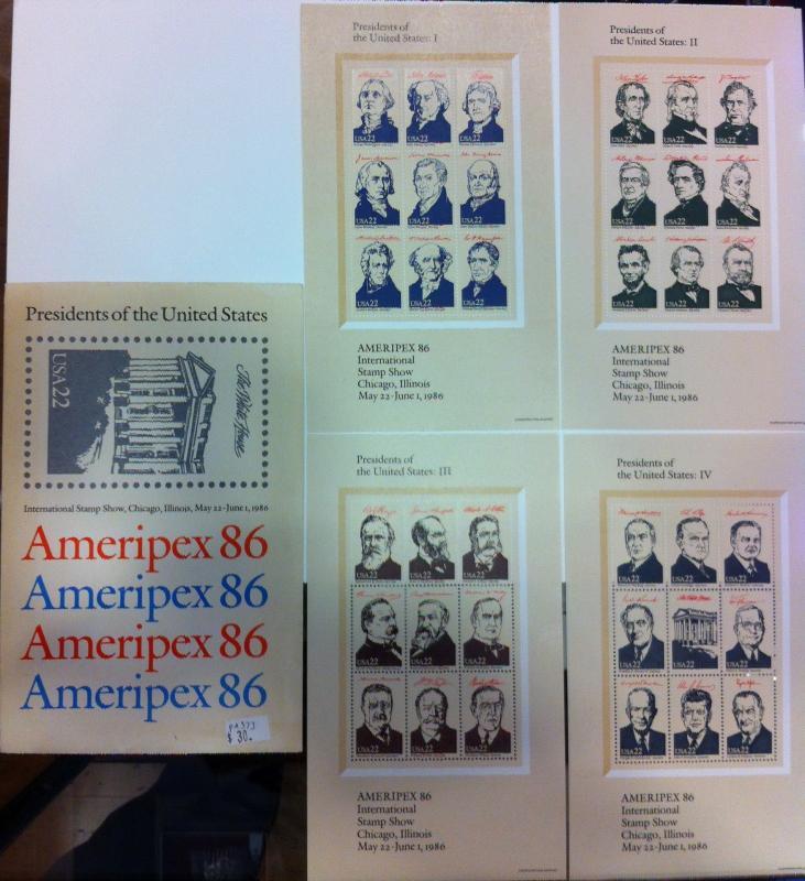 Presidential Stamp Series Ameripex '86