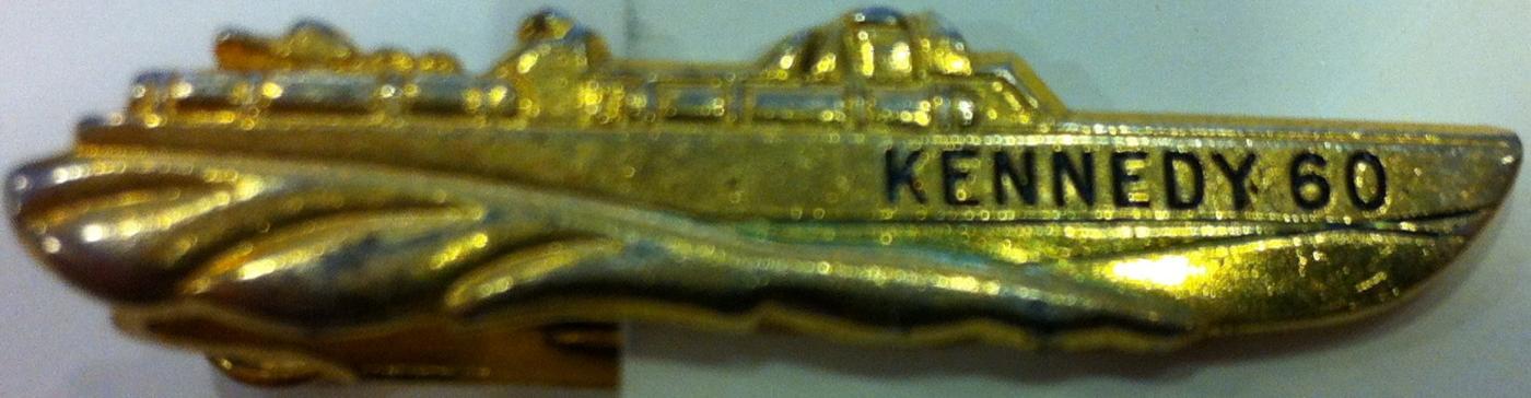 John F. Kenndy 1960 PT 109 tie bar