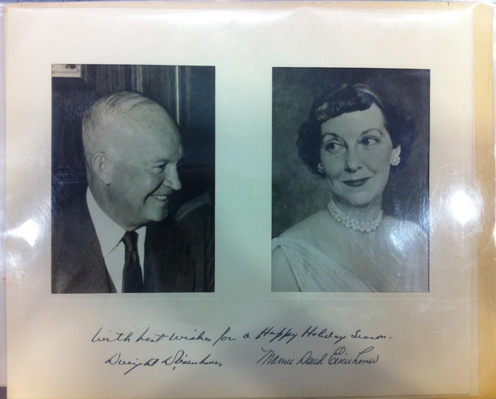Eisenhower White House Christmas Gift Card 1956