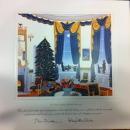 Bill Clinton White House Christmas Gift Print 1995