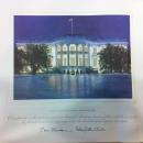 Bill Clinton White House Christmas Gift Print 1997