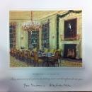 Bill Clinton White House Christmas Gift Print 1998