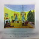 Bill Clinton White House Christmas Gift Print 2000