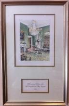 Ronald Reagan White House Christmas Card Gift Print 1983