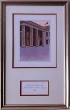 Ronald Reagan White House Christmas Card Gift Print 1984