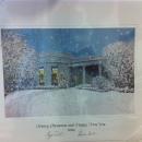George W Bush White House Christmas Gift Print 2006