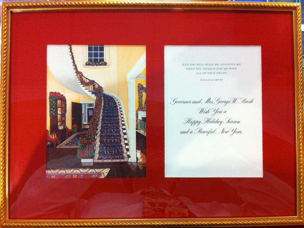 George W. Bush Governor of Texas Christmas Card 2000
