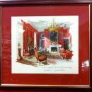 John F. Kennedy White House Christmas Gift Print 1962