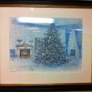 Lyndon B. Johnson White House Christmas Gift Print 1967