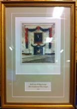 Ronald Reagan White House Christmas Card Gift Print 1987