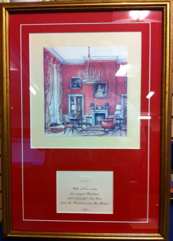 Ronald Reagan White House Christmas Card Gift Print 1982