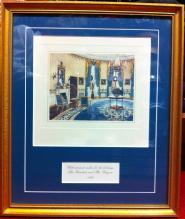 Ronald Reagan White House Christmas Card Gift Print 1985