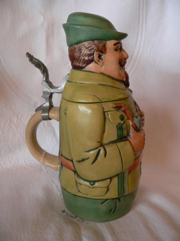 Werner Corzelius Figural Lidded Beer Stein