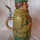 Werner Corzelius Figural Lidded Beer Stein