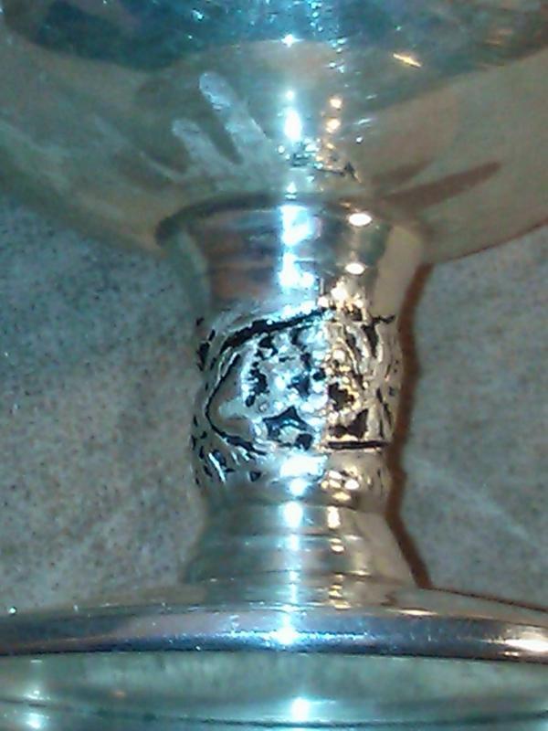 VTG Plator Made in Spain Silver Plated Wine (or Sorbet) Goblet/Chalice/Cup Grape Vine Stem
