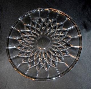 Val St. Lambert Crystal Cake Plate