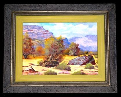 Original Oil Painting Desert Landscape