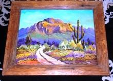 Original Oil Painting Desert Landscape