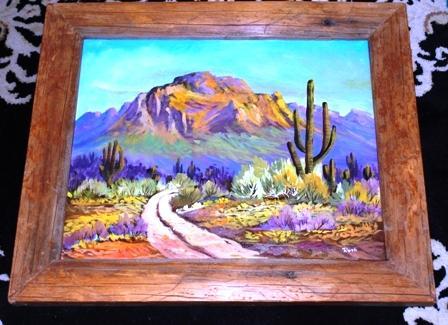 Original Oil Painting Desert Landscape