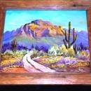 Original Oil Painting Desert Landscape