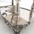 Antique English Silver Heated Buffet Servers Serving Dishes Elegant Scalloped, Scroll Work